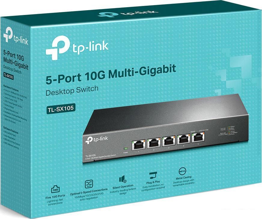 Неуправляемый коммутатор TP-Link TL-SX105
