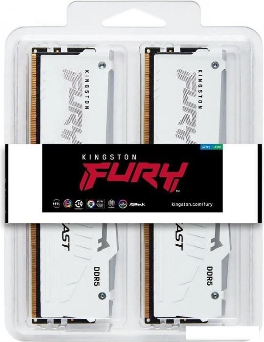 Оперативная память Kingston FURY Beast RGB 2x16ГБ DDR5 6800 МГц KF568C34BWEAK2-32
