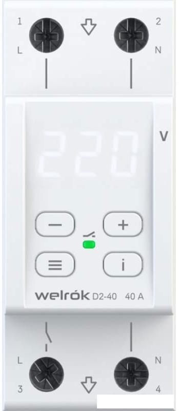 Реле напряжения Welrok D2-40