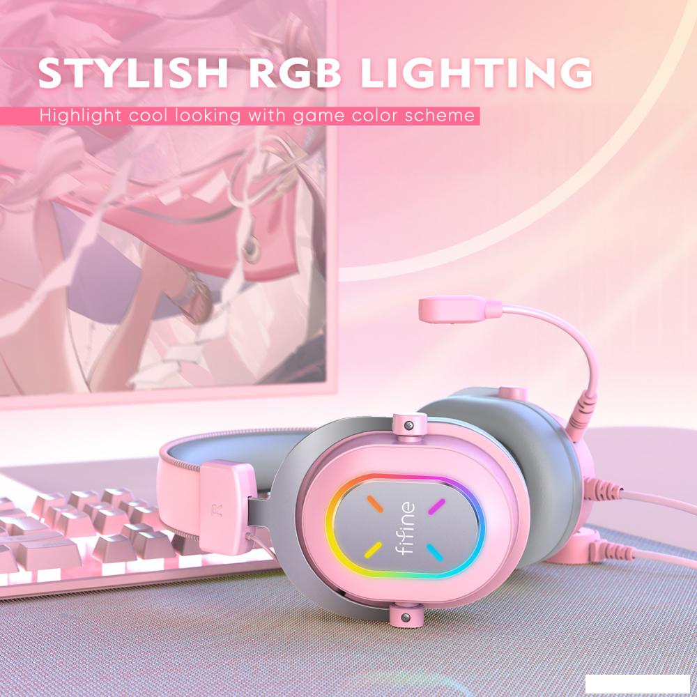 Наушники FIFINE H6X (розовый)