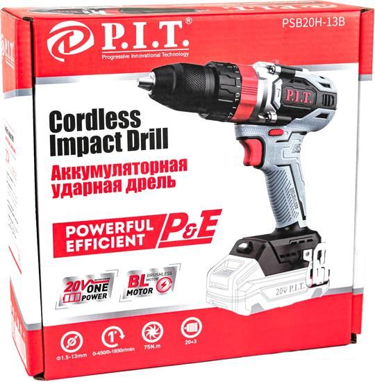 Ударная дрель-шуруповерт P.I.T. PSB20H-13B (без АКБ)