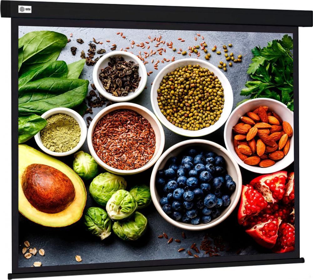 Проекционный экран CACTUS Wallscreen 187x332 CS-PSW-187X332-BK