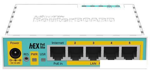 Маршрутизатор Mikrotik hEX PoE lite [RB750UPr2]