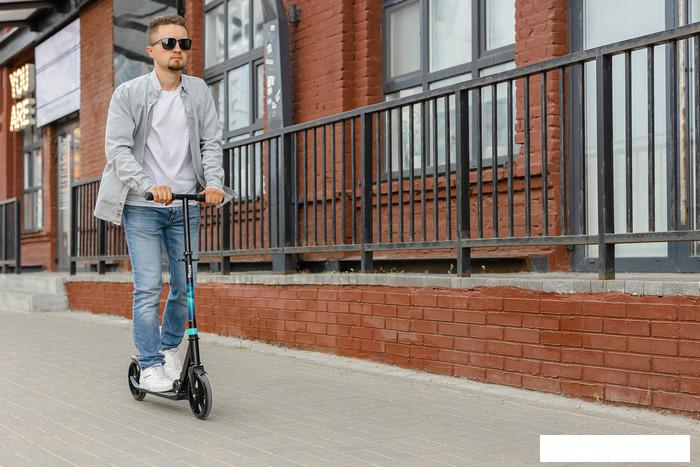 Двухколесный подростковый самокат Ricos Impulse 200H (белый/фиолетовый)