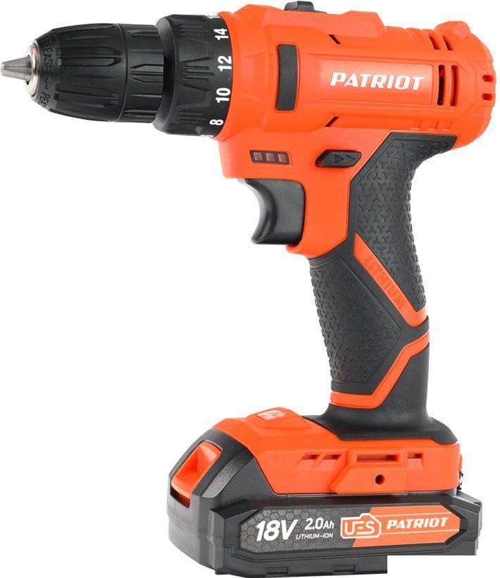 Дрель-шуруповерт Patriot BR 187UES (с 2-мя АКБ, кейс)