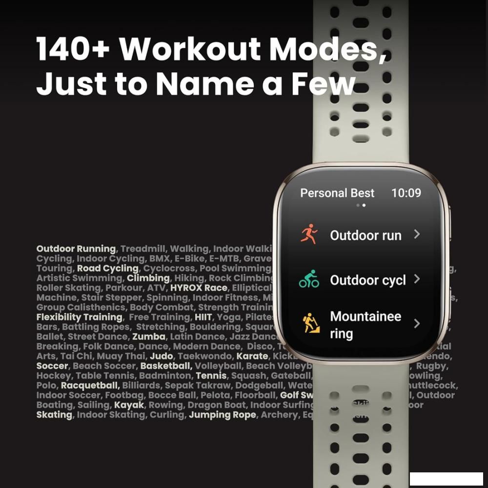 Умные часы Amazfit Bip 6 (черный, с черным силиконовым ремешком)