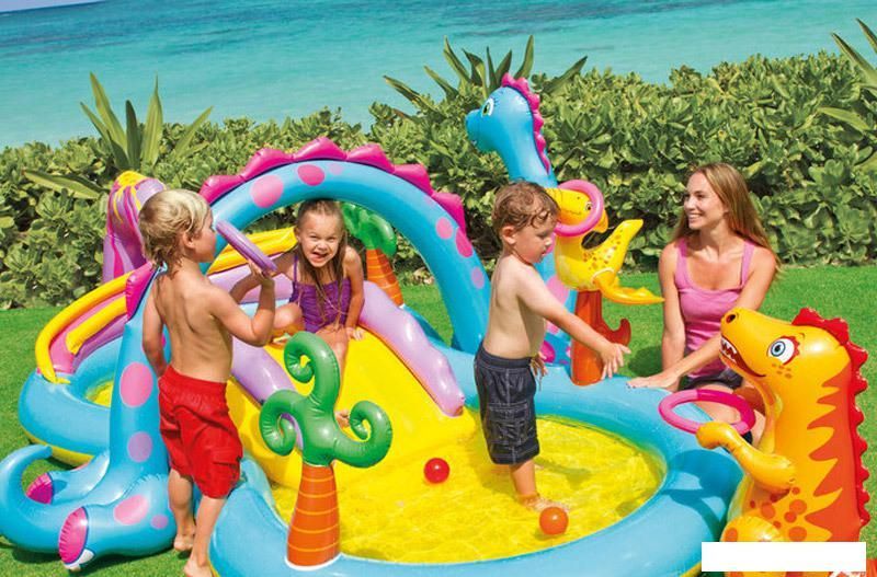 Игровой центр  Intex игровой центр Dinoland (57135)