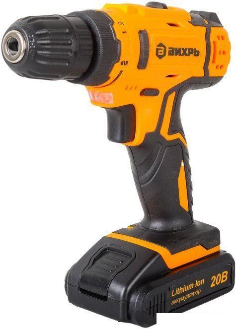 Дрель-шуруповерт Вихрь ДА-20Л-2КА (с 2-мя АКБ, кейс, набор оснастки)