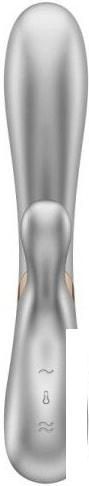 Вибраторы, секс-игрушки и БДСМ-атрибутика Satisfyer Hot Lover с функцией нагрева (серебристый)