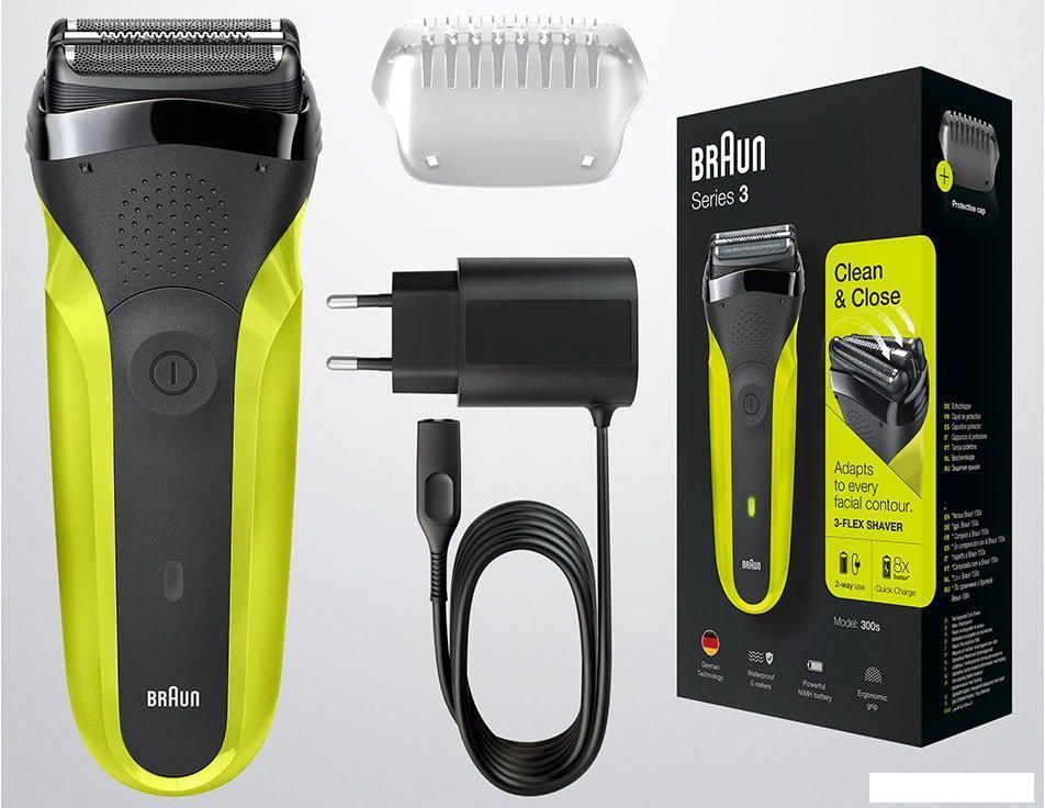 Электробритва Braun Series 3 300s (зеленый)