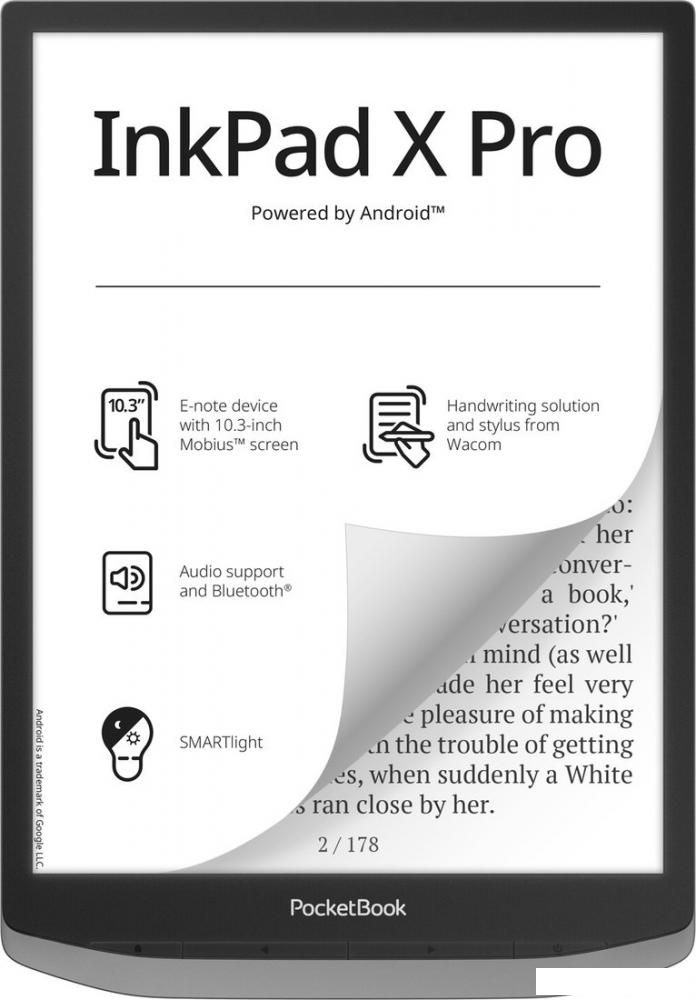 Электронная книга PocketBook InkPad X Pro Mist Grey