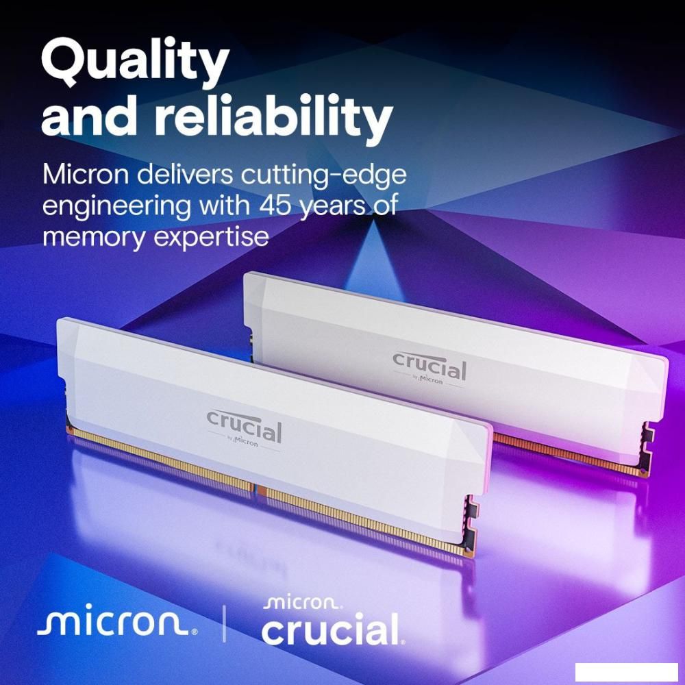Оперативная память Crucial Pro Overclocking Edition 2x32ГБ DDR5 6400 МГц CP2K32G64C40U5W