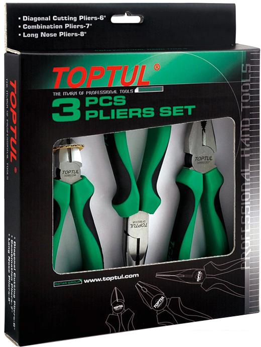 Набор пассатижей Toptul GAAE0302 (3 предмета)
