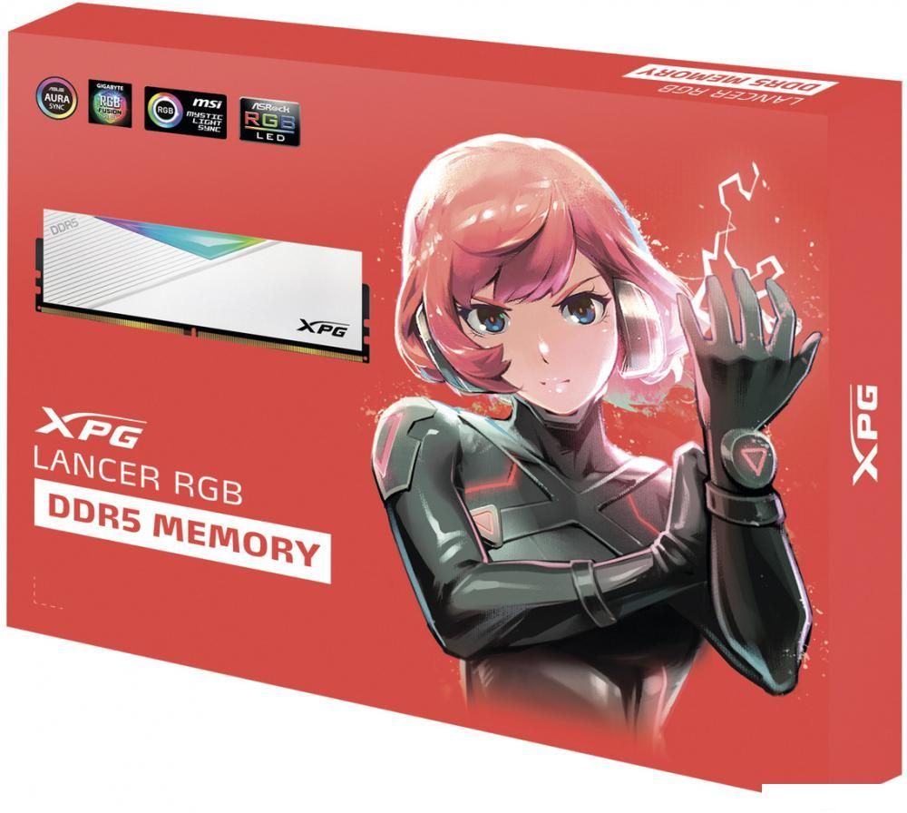 Оперативная память ADATA XPG Lancer RGB 2x16ГБ DDR5 6000МГц AX5U6000C3016G-DCLARWH
