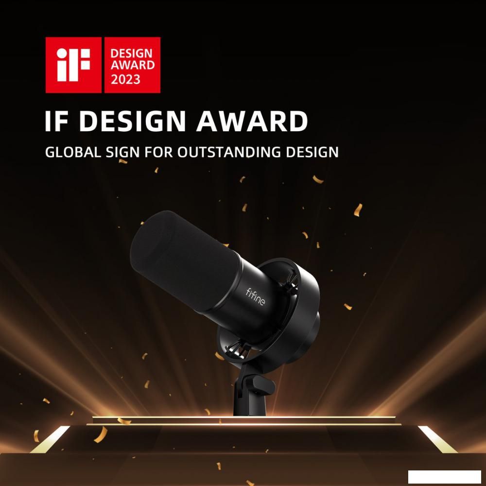 Проводной микрофон FIFINE T688 (черный)