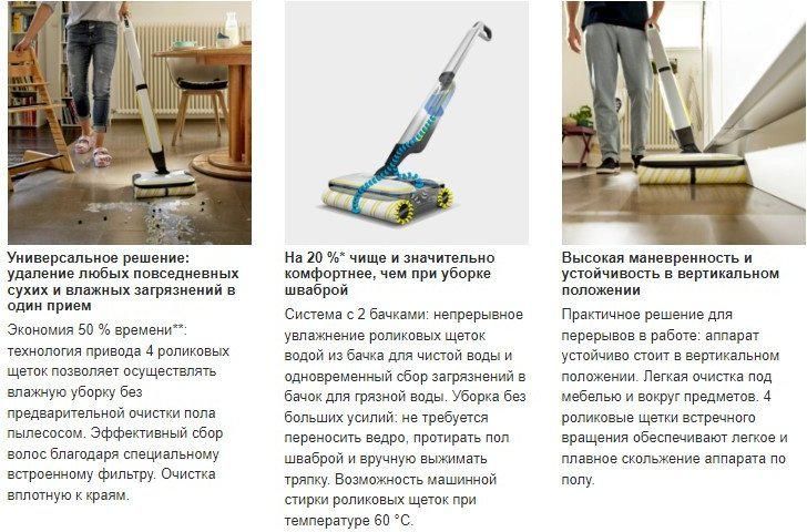 Электрошвабра Karcher FC 7 Cordless 1.055-701.0