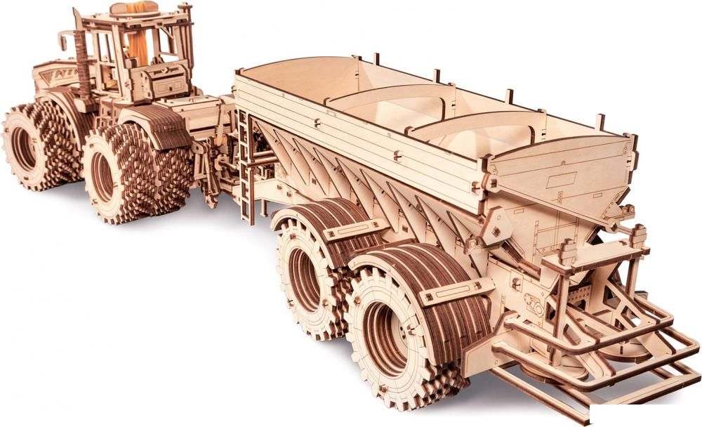 3Д-пазл Eco-Wood-Art Прицеп для Кировец K-7M