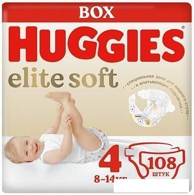 Подгузники Huggies Elite Soft Box 4 (108 шт)