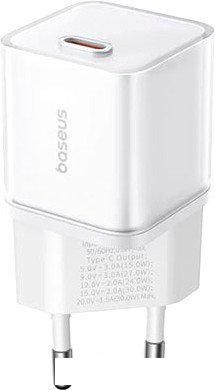 Сетевое зарядное Baseus GaN5S Fast Charger 1C 30W EU P10162504213-00 (белый)