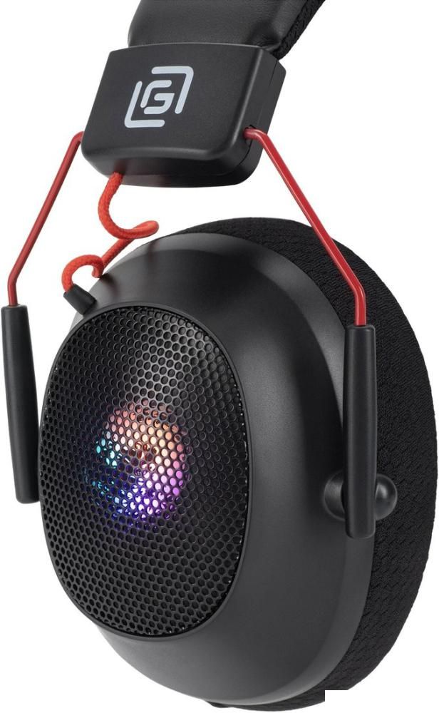 Наушники Оклик HS-L305G (черный/красный)