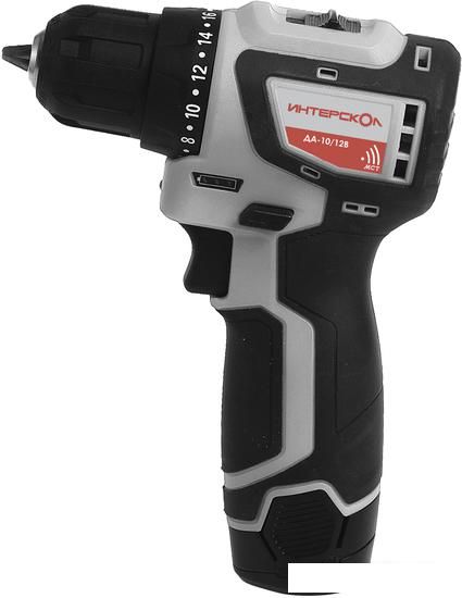 Дрель-шуруповерт Интерскол ДА-10/12В (с 2-мя АКБ 1.5 Ah)