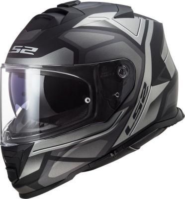 Мотошлем LS2 FF800 Storm Faster (XS, черно-серый матовый)
