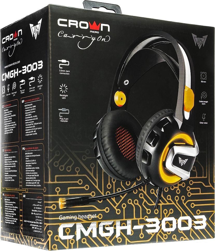 Наушники CrownMicro CMGH-3003