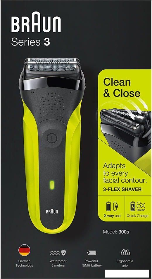 Электробритва Braun Series 3 300s (зеленый)