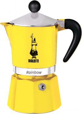 Гейзерная кофеварка Bialetti Rainbow (3 порции, желтый)