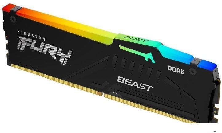 Оперативная память Kingston FURY Beast RGB 2x32ГБ DDR5 5200 МГц KF552C40BB2AK2-64