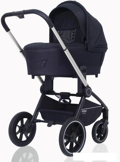 Универсальная коляска Rant MOWbaby Zoom PU (2 в 1, silver black)