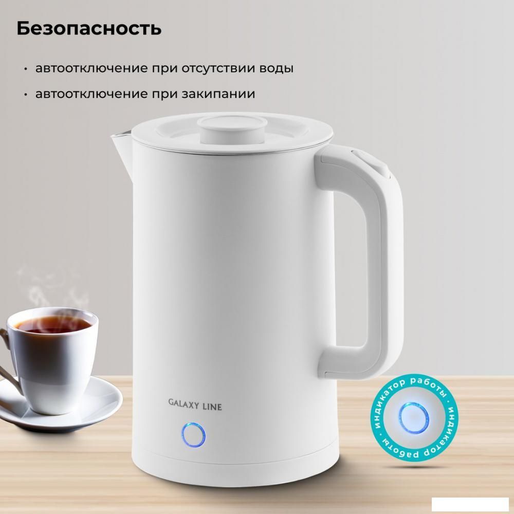 Электрический чайник Galaxy Line GL0362 (белый)
