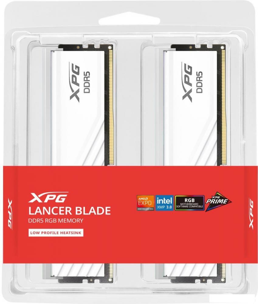 Оперативная память ADATA XPG Lancer Blade RGB 2x16ГБ DDR5 6400 МГц AX5U6400C3216G-DTLABRWH