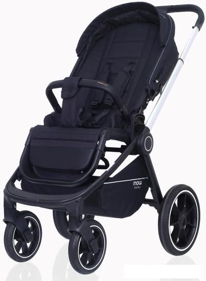 Универсальная коляска Rant MOWbaby Zoom PU (2 в 1, silver black)