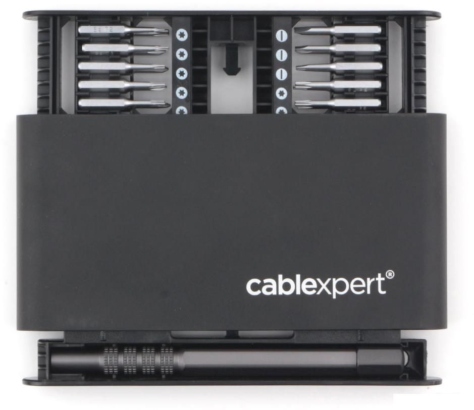Набор отвертка с битами Cablexpert TK-SD-09R (21 предмет)