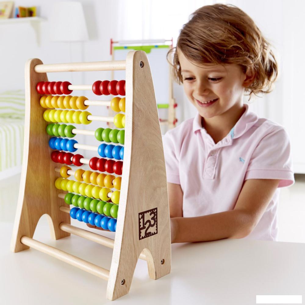 Счетные палочки Hape Радужные Счеты E0412_HP