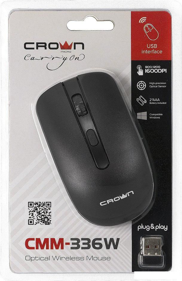 Мышь CrownMicro CMM-336W