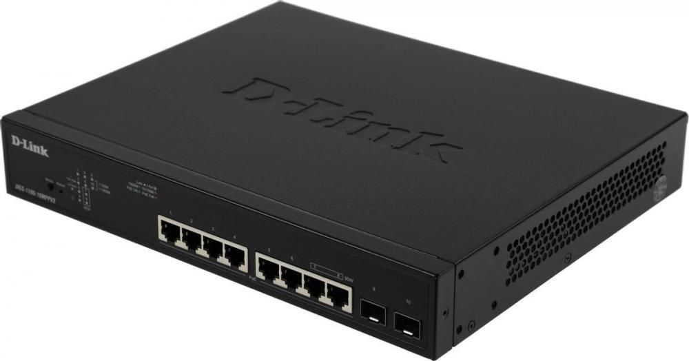 Управляемый коммутатор 2-го уровня D-Link DGS-1100-10MPPV2/A