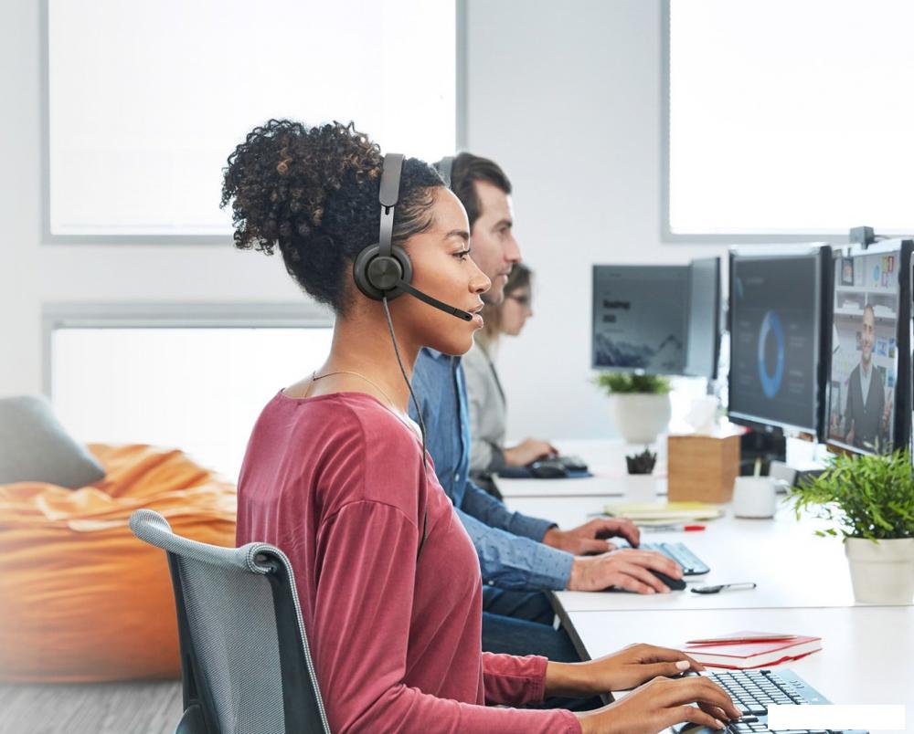 Офисная гарнитура Logitech Zone Wired MS