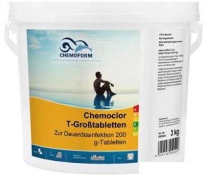 Химия для бассейна Chemoform Кемохлор T в таблетках по 200г 5кг