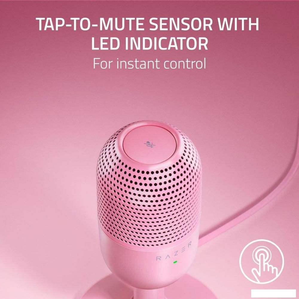 Проводной микрофон Razer Seiren V3 Mini Quartz Pink