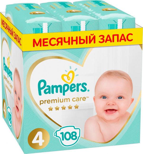 Подгузники Pampers Premium Care 4 (108 шт)