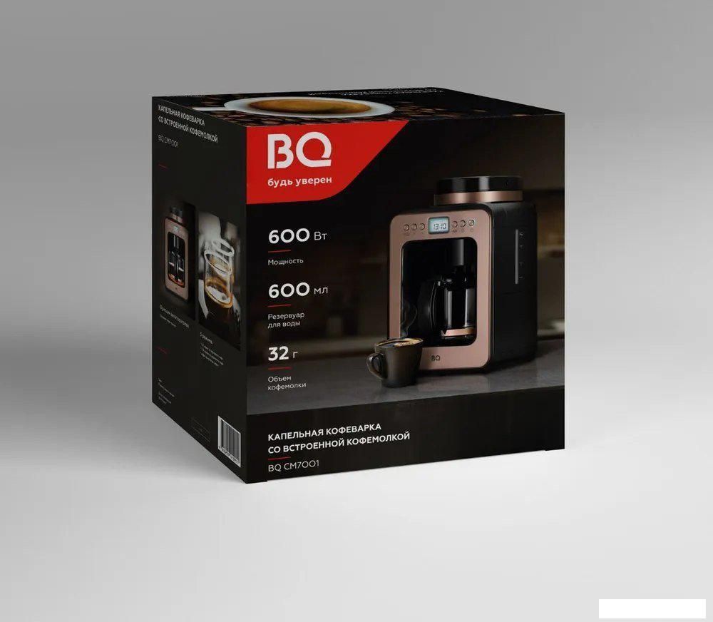 Кофеварка BQ CM7001 (розовое золото/черный)
