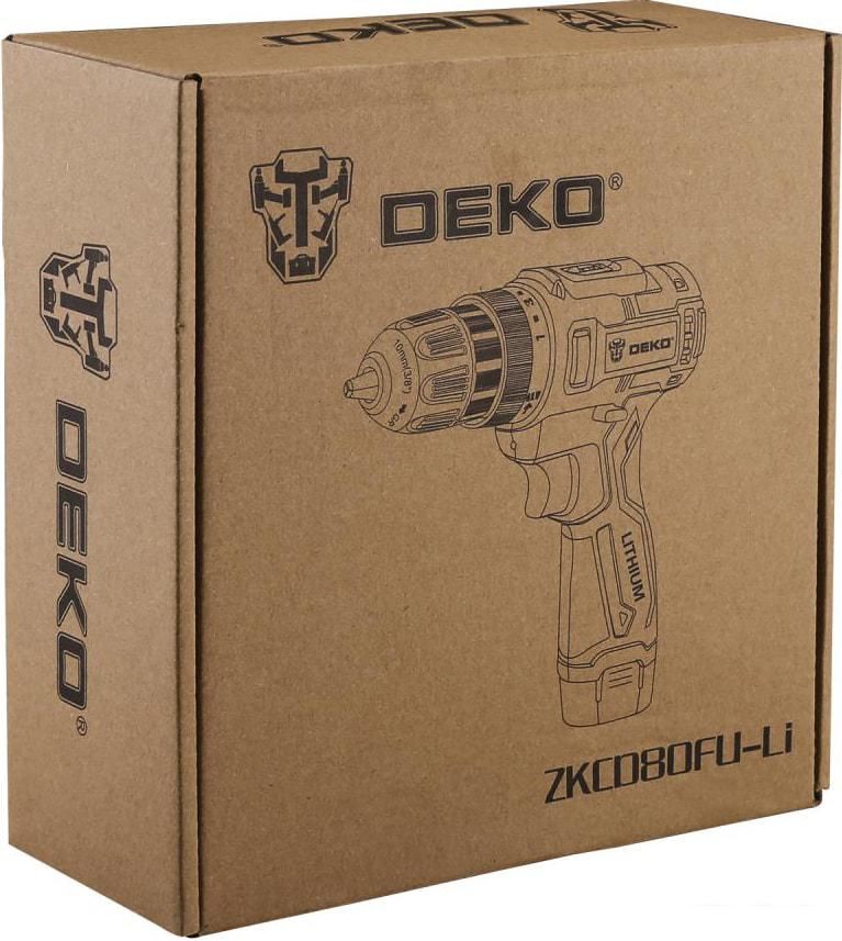 Дрель-шуруповерт Deko ZKCD80FU-Li SET 1 063-4127 (с 1-им АКБ)