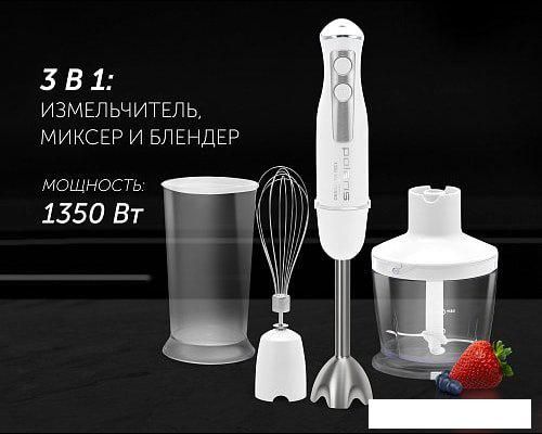 Погружной блендер Polaris PHB 1385 (белый)