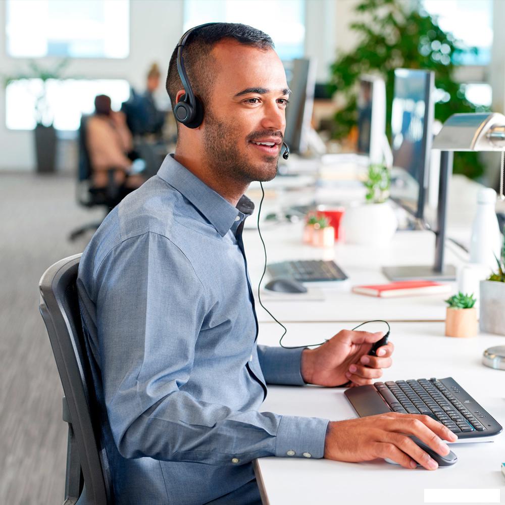 Офисная гарнитура Logitech PC Headset 960 USB