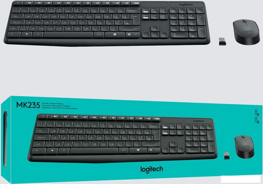 Офисный набор Logitech MK235 Wireless Combo 920-007948