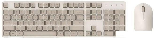 Офисный набор Xiaomi Wireless Keyboard and Mouse Set 2 WXJS02YM (бежевый)