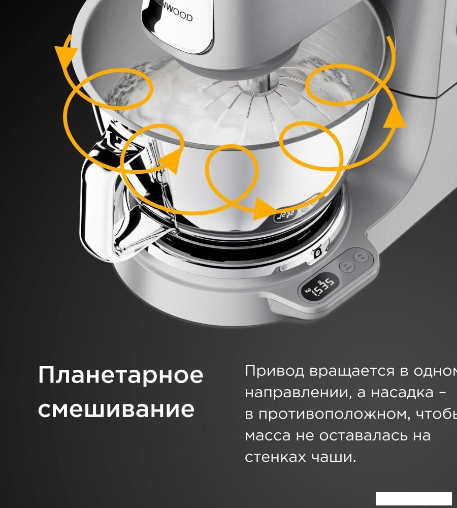 Кухонный процессор Kenwood Titanium Chef Baker KVC85.004SI