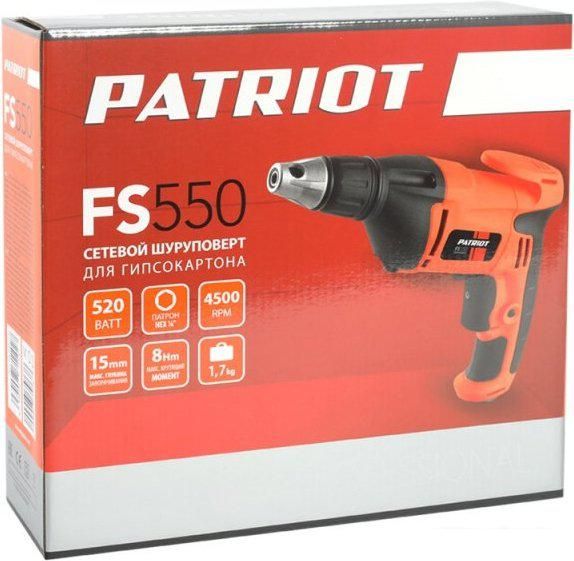 Шуруповерт для гипсокартона Patriot FS 550 120301409